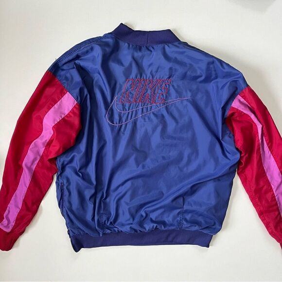 NIKE Vintage 90s Gray Tag Swoosh Women's Windbreaker Large - Picture 7 of 11